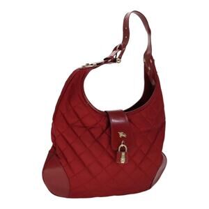Burberry Shoulder Bag Nylon Red